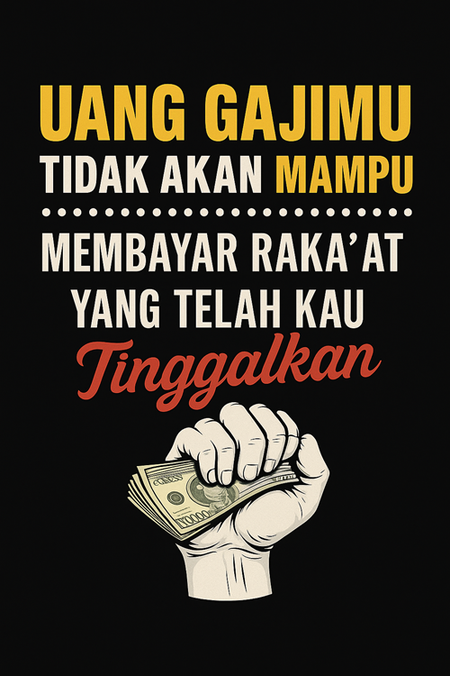 Uang Gajimu Tidak Akan Mampu Membayar Raka’at Yang Telah Kau Tinggalkan