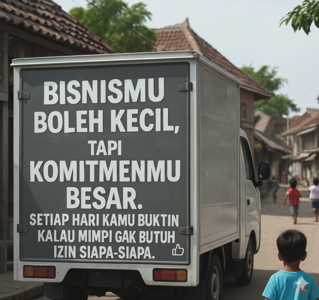 Yang Penting Jalan, Bukan Nunggu Modal Datang — Komitmenmu Lebih Mahal dari Duit.